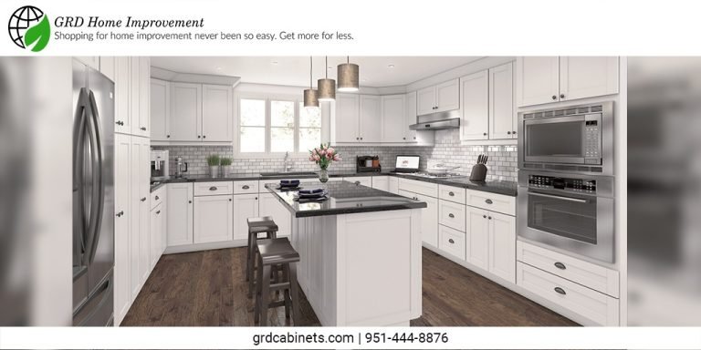 White Grey Kitchen Cabinets: Sleek & Modern Design | GRD Cabinets