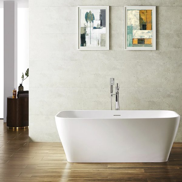 Augustine Soaking Bathtub 59"W x 31.5"D