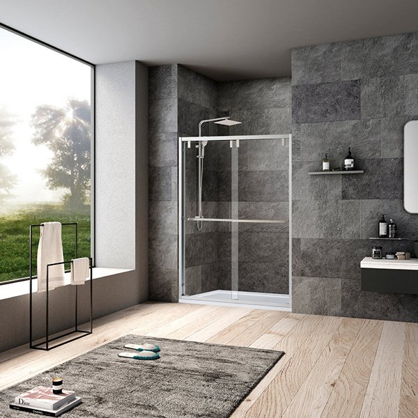 Brescia Double Sliding Framed Shower Door 56"W x 76"H