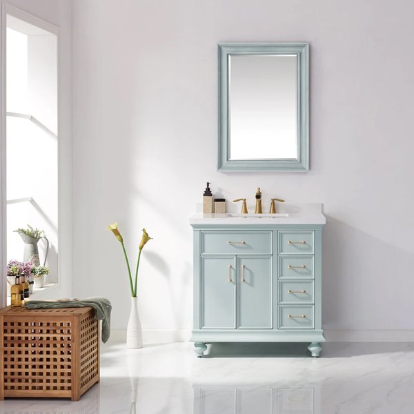 Carrara Quartz Stone Top - finland-green