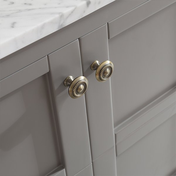 Carrara White Marble Countertop With or Without Mirror - grey
