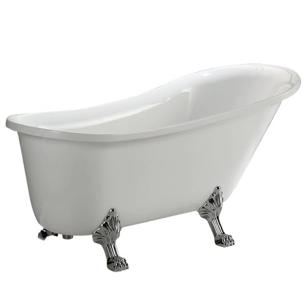 Jacqueline Clawfoot Bathtub Soaking Bathtub 70"W x 30"D