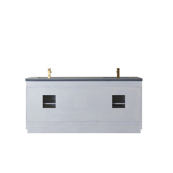 Grey Sintered Stone Countertop - without-mirror