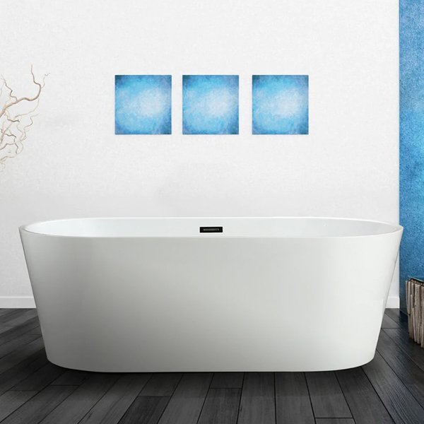 Lumina Soaking Bathtub 59" W x 29.5" D