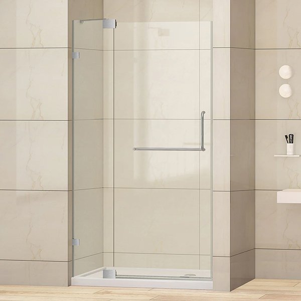 Milano Hinged Frameless Shower Door 36"W x 72"H