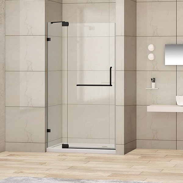 Milano Hinged Frameless Shower Door 36"W x 72"H