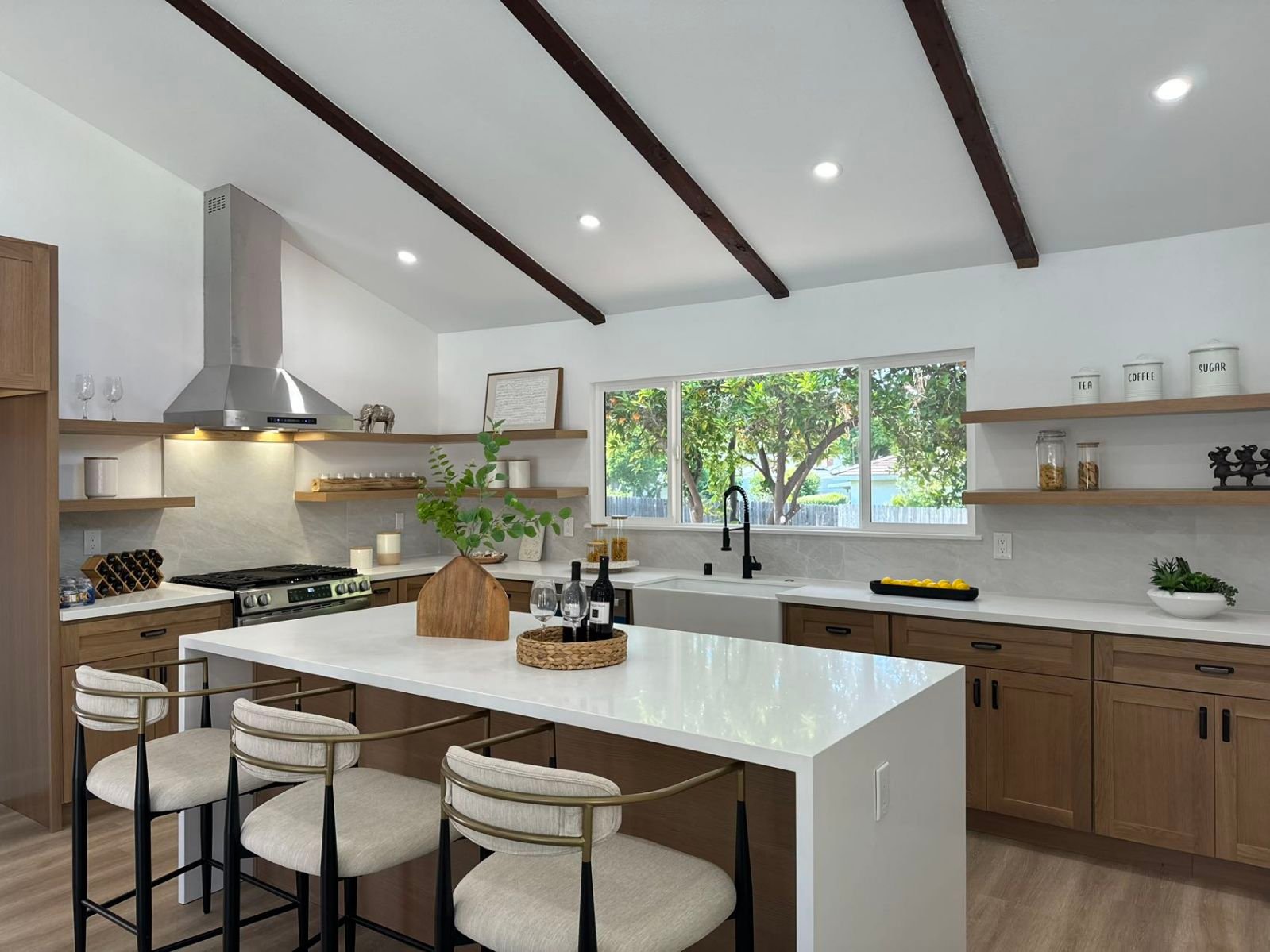 Natural Maple Shaker Kitchen Cabinets Corona | Natural Maple Shaker ...