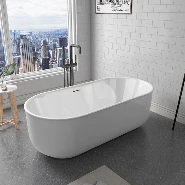 Nuoro Soaking Bathtub 67"W x 31.5"D