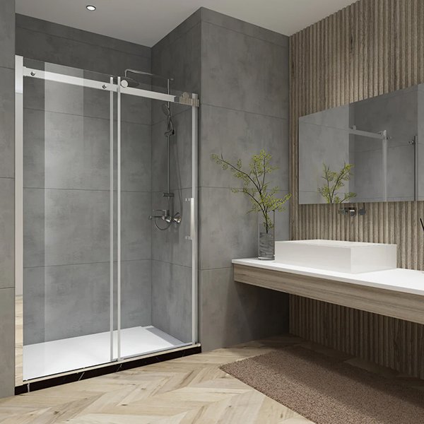 Rovigo Single Sliding Frameless Shower Door 60"W x 76"H