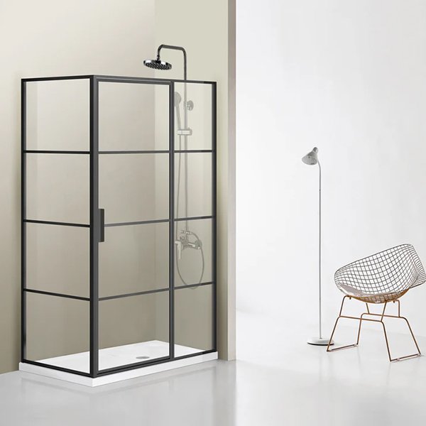 Sondrio Rectangle Pivot Shower Enclosure 36"W x 76"H